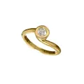 Filigree yellow gold ring with diamond solitaire. Angela Cummings, New York. 1986.