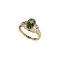 Diopside solitaire ring (approx. 2.4 ct).