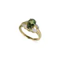 Diopside solitaire ring (approx. 2.4 ct).