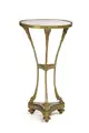Guéridon with satyr heads in Louis XVI style. Probably France. Probably late 19th c.