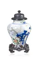 Wucai baluster pot. China. Probably transitional period. 1620-1683.