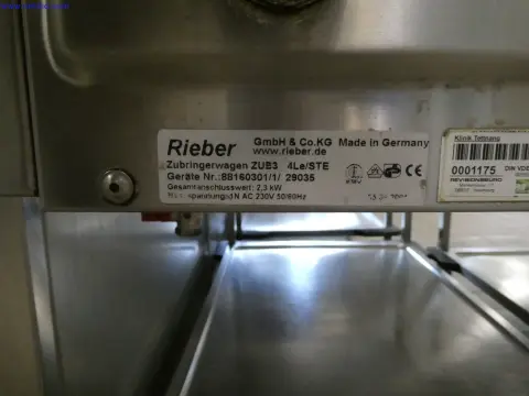 3 mobilne wózki załadowcze Rieber ZUB3