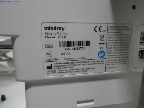 Moniteur compact de surveillance patient Mindray iMEC 8