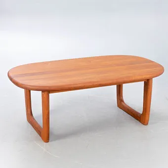 Niels Bach, coffee table in solid teak, Denmark.