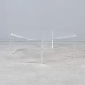 SPACE AGE coffee table, acrylic glass, 1970s.