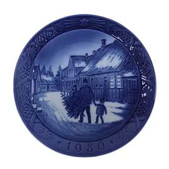 Talerz świąteczny Royal Copenhagen 1980.