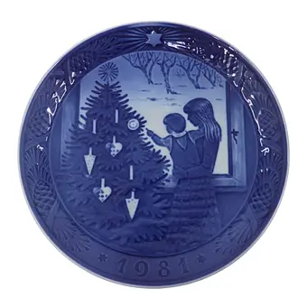 Talerz świąteczny Royal Copenhagen 1981