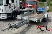 LKW Tandem-Baumaschinentransportanhänger HUMBAUR Typ HS m. Auffahrrampen
