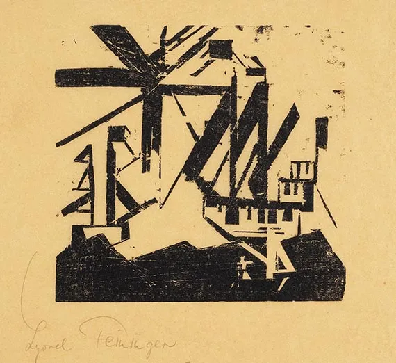 Lyonel Feininger, Skip og sol (Liten marine)
