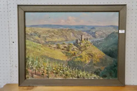 1 oil painting "Castle"