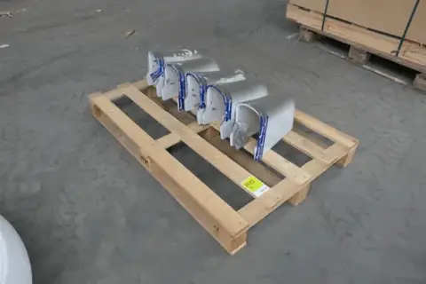 5x VITRA - Half column for washbasin, ceramic, white, incl. mounting material, on pallet