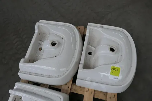 2 x FORMAT PRO - Washbasin, ceramic, white, on pallet