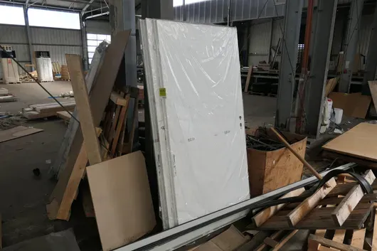 3x HÖRMANN - Stalen deurblad ZK, wit, ruwbouwafmetingen 1000 x 2000 mm