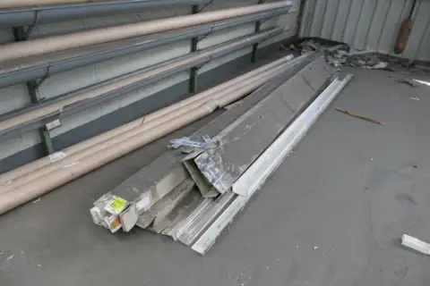 Mixed lot of panels and profiles, various sizes