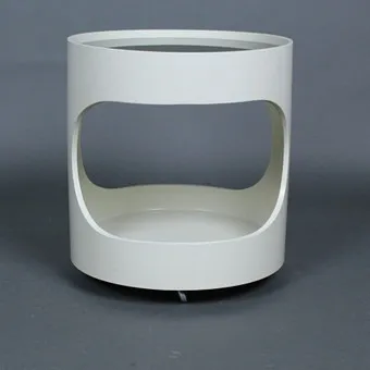 OPAL MÖBEL. 'Space Age' side table 'Luna' on castors, 1960s/70s.