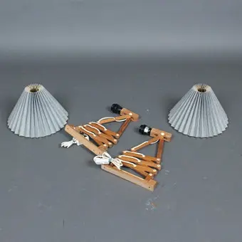 HORN BELYSNING. Scandinavian scissor lamp from the 1970s, Denmark.