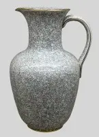 Large wine jug with craquelé decor, probably 2.5 L, bottom rim with minimal chip "Schumann" Arzberg, H 30 cm