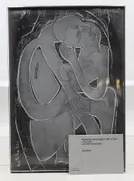 Roczny obiekt Rosenthal ze szkła, „Das Paar”, HAP Grieshaber, 1981, ok. 44,5 x 31,5 cm