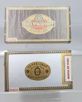 2x div. Zigarrenkästen, orig. verschlossen, Emil Wolsdorff Kommanditgesellschaft Hamburg und Superiores Flor Extra Fina - Aguila de Cuba