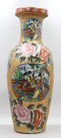 Bodenvase im Satsuma Stil, China, gemarkt, ca. H-60cm