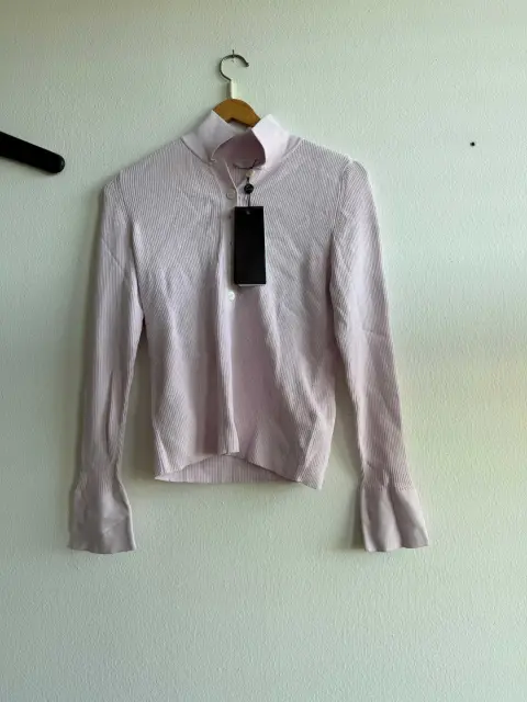 1 polo à manches longues Riani, lilas, taille 36, neuf