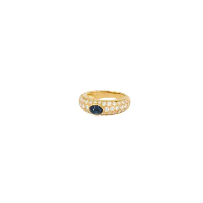 Saphir-Diamant-Ring