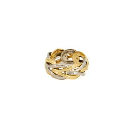 Bicolour gold ring