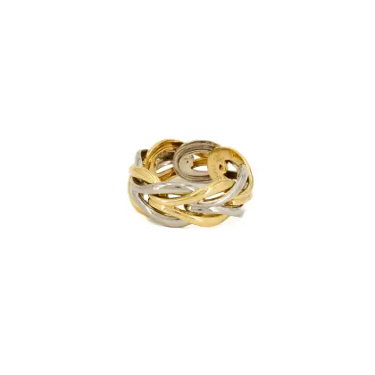 Bicolour gold ring