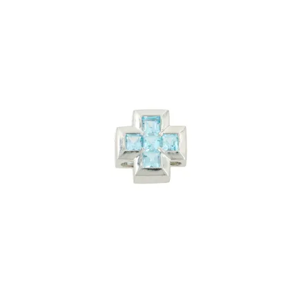 Aquamarine pendant 'Cross'