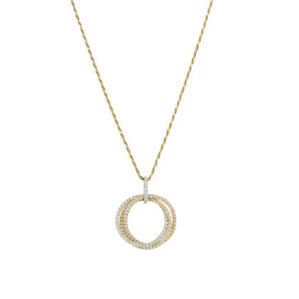 Diamanten hanger ketting