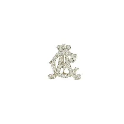 Broche initiales « AC »