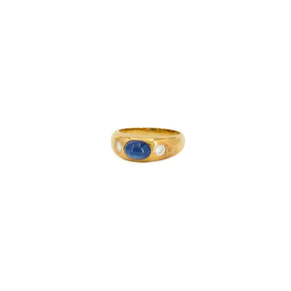 Saffier-diamanten ring