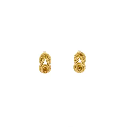 Puces d'oreilles citrine