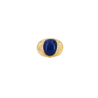 Pendentif lapis-lazuli et diamant