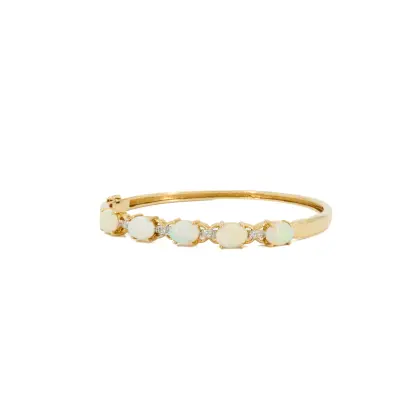 Opalen en diamanten armband