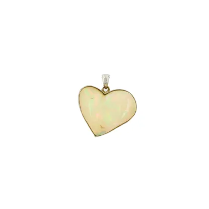 Opalen hanger 'Hart'