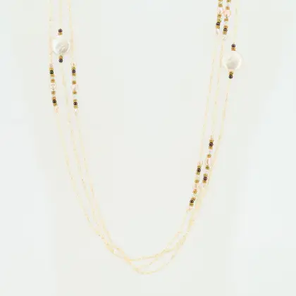 Seed pearl necklace
