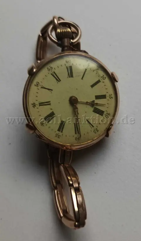 1 old gold 585 lady's pocket watch