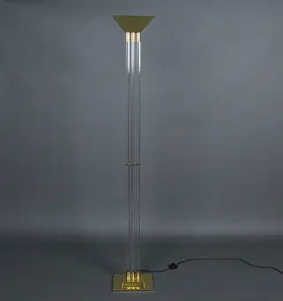 VEREINIGTEN WERKSTÄTTEN. Floor lamp in Hollywood Regency style, model '' 17705 ''.