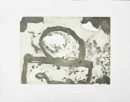 EMIL SCHUMACHER (1912-1999). Composition informelle, eau-forte / aquatinte, vers 1970.