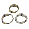 Set van 3 armbanden van magnetische schakels.