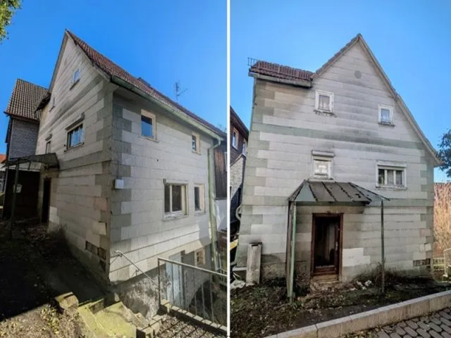 Pusty dom jednorodzinny w historycznym centrum Rabenau - Londorf w Hesji