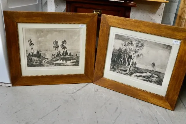 2 prints "landscape motif"