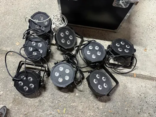 8x ADJ Mega Tri Par Profile