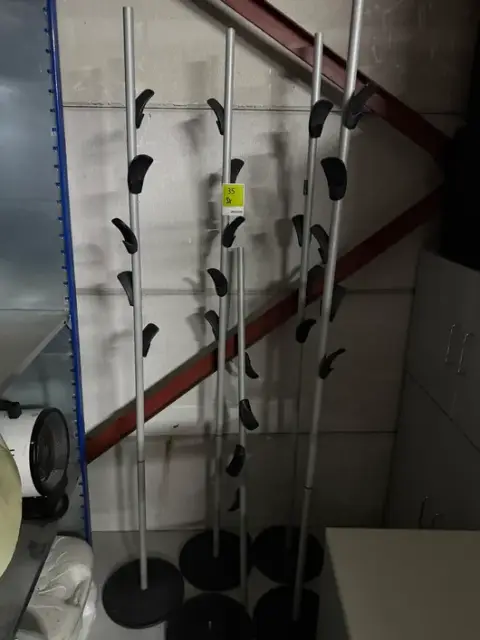 5x standing coat racks