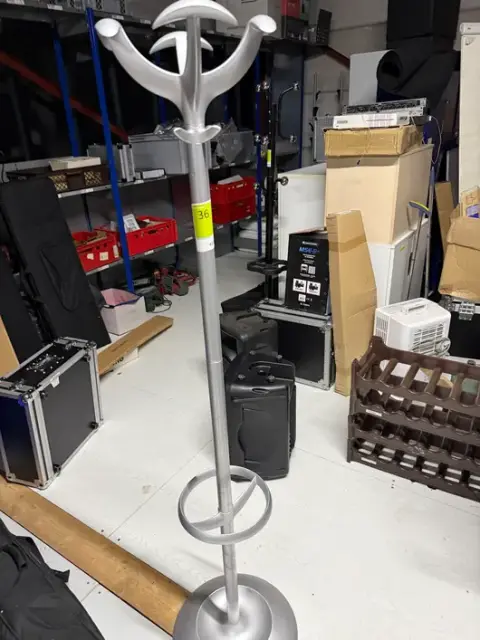 Standing coat rack