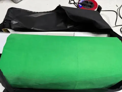 Système de fond green screen en sac de transport