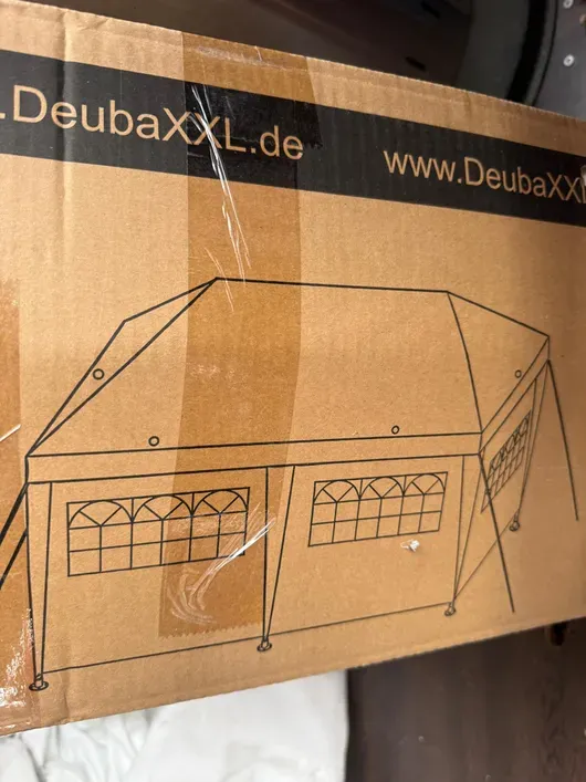 Tente de fête DeubaXXL 3x6m blanche