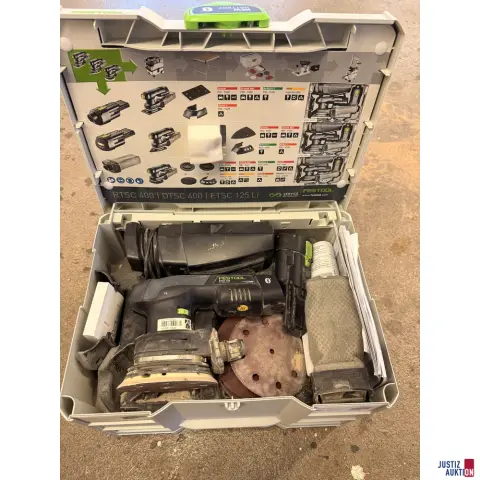 Эксцентриковая шлифмашина Festool Akku ETSC 125 с 2 аккумуляторами