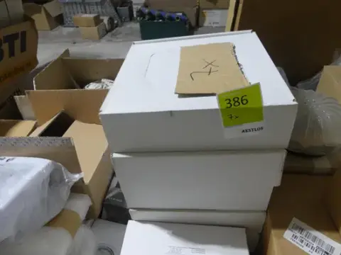 7x RZB Santos square ceiling light